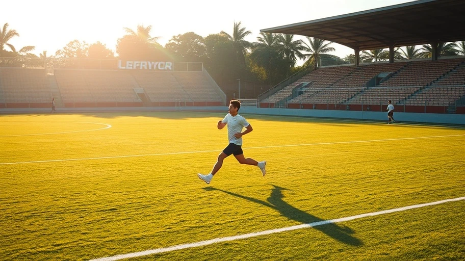 Ảnh sân cỏ cầu thủ chạy nhanh nhất thế giới