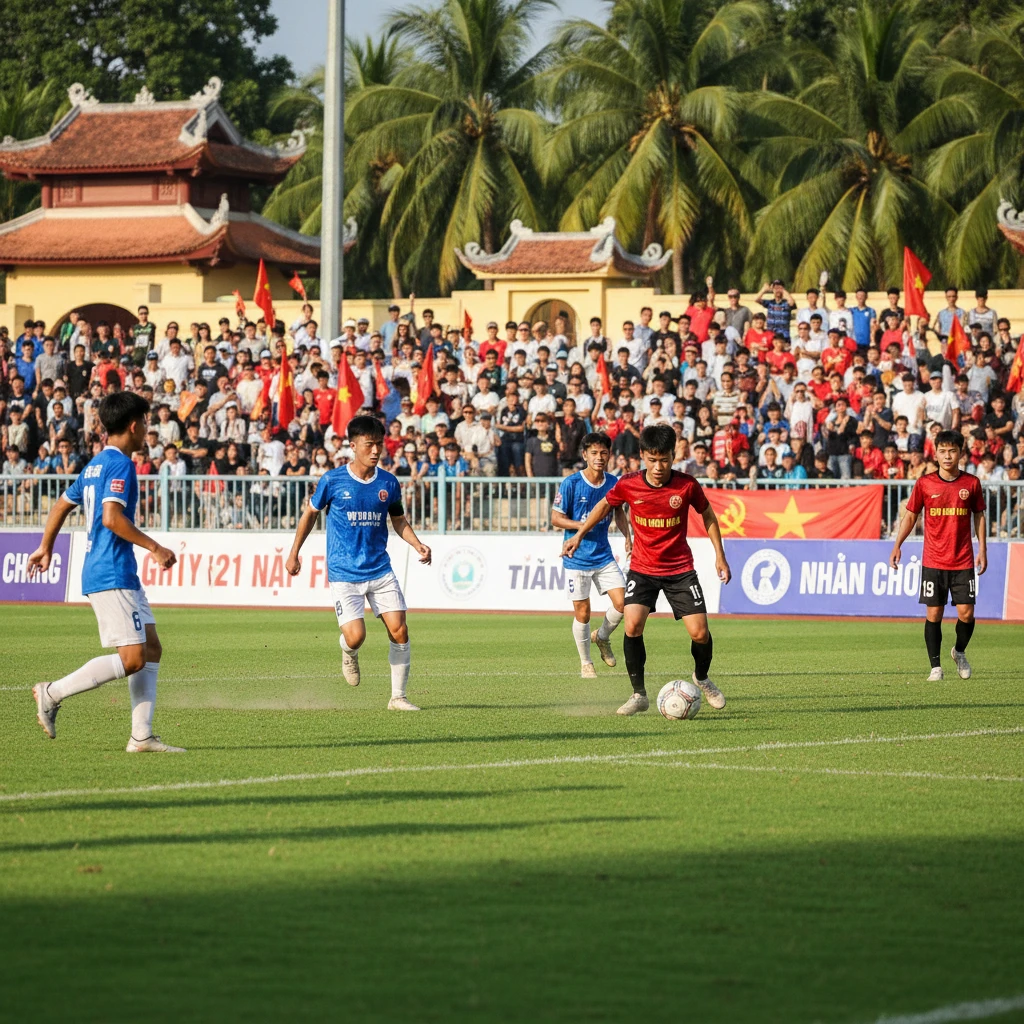 Ảnh trận đấu bóng đá U21 tại Việt Nam
