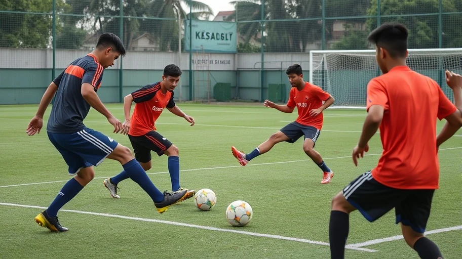 Buổi tập futsal nâng cao kỹ năng cầu thủ