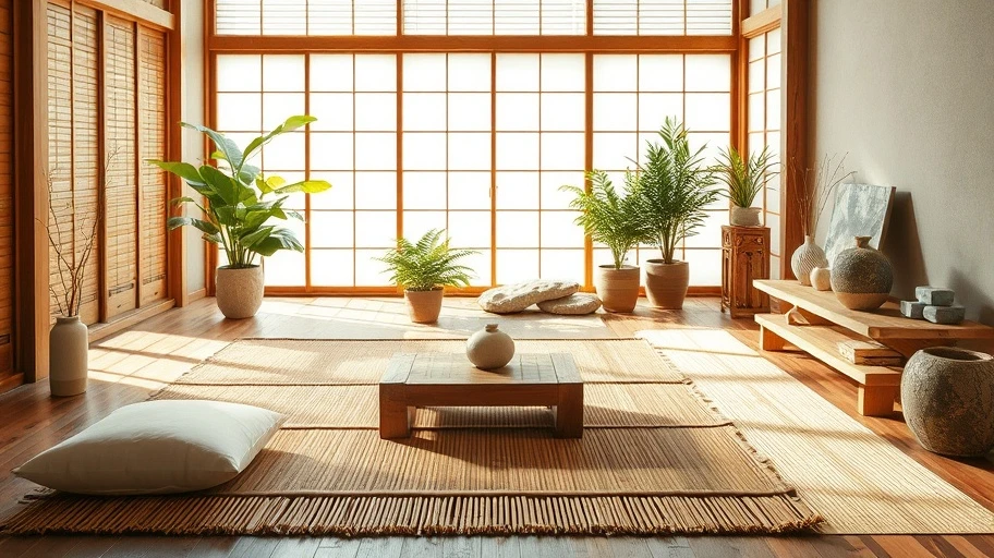 Chất liệu tự nhiên trong thiết kế Á Đông