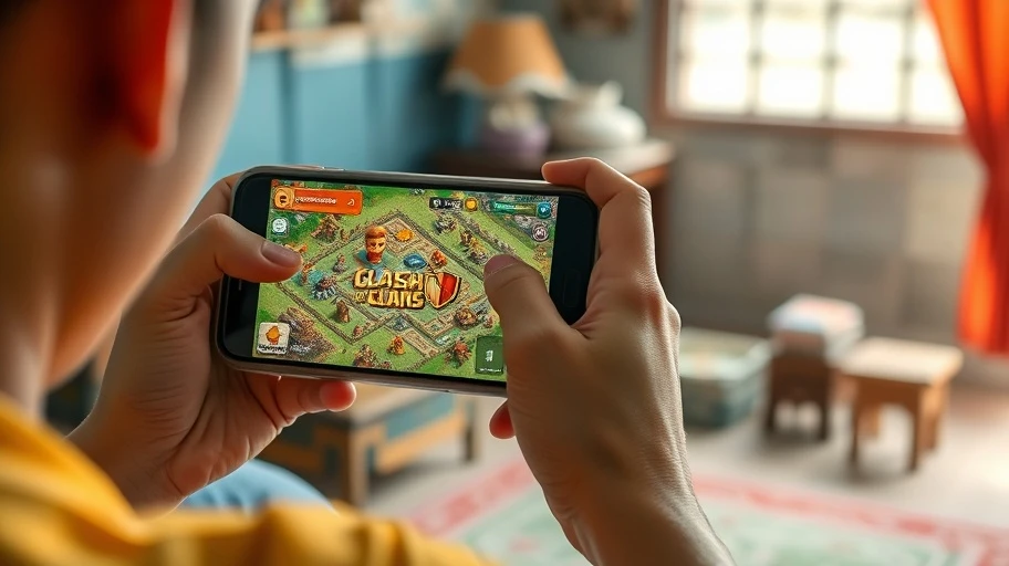 Chơi Clash of Clans trên điện thoại