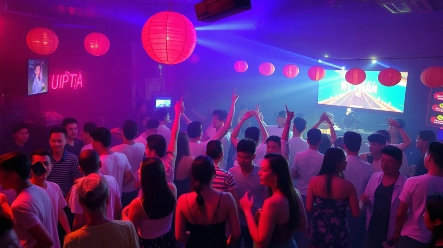 Hình ảnh bữa tiệc ăn mừng tại Việt Nam.