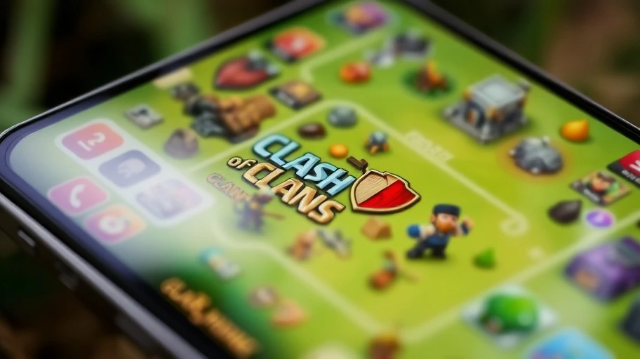 Hình ảnh của game Clash of Clans trên điện thoại