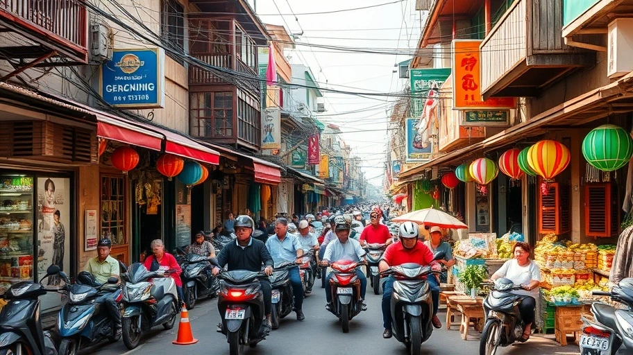 Hình ảnh đường phố Việt Nam hấp dẫn