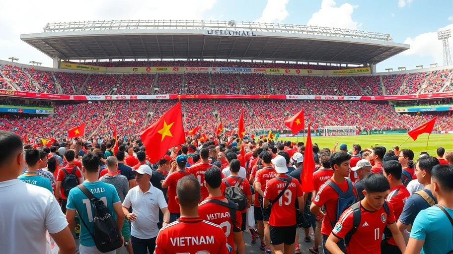 Hình ảnh giải đấu bóng đá quốc tế hôm nay thu hút đông đảo khán giả.