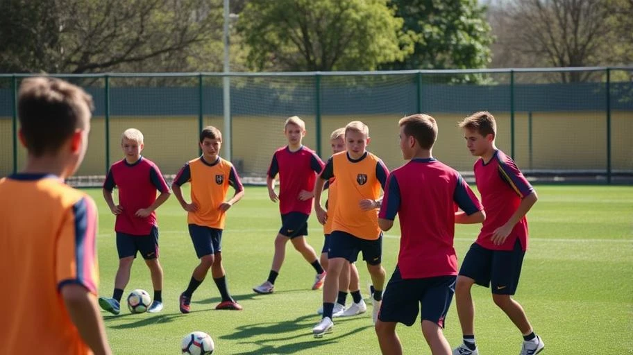 Hình ảnh lò đào tạo La Masia nổi tiếng của FC Barcelona.