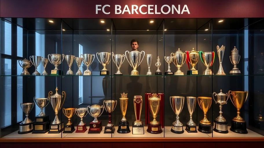 Hình ảnh những kỷ lục và thành tích của FC Barcelona.