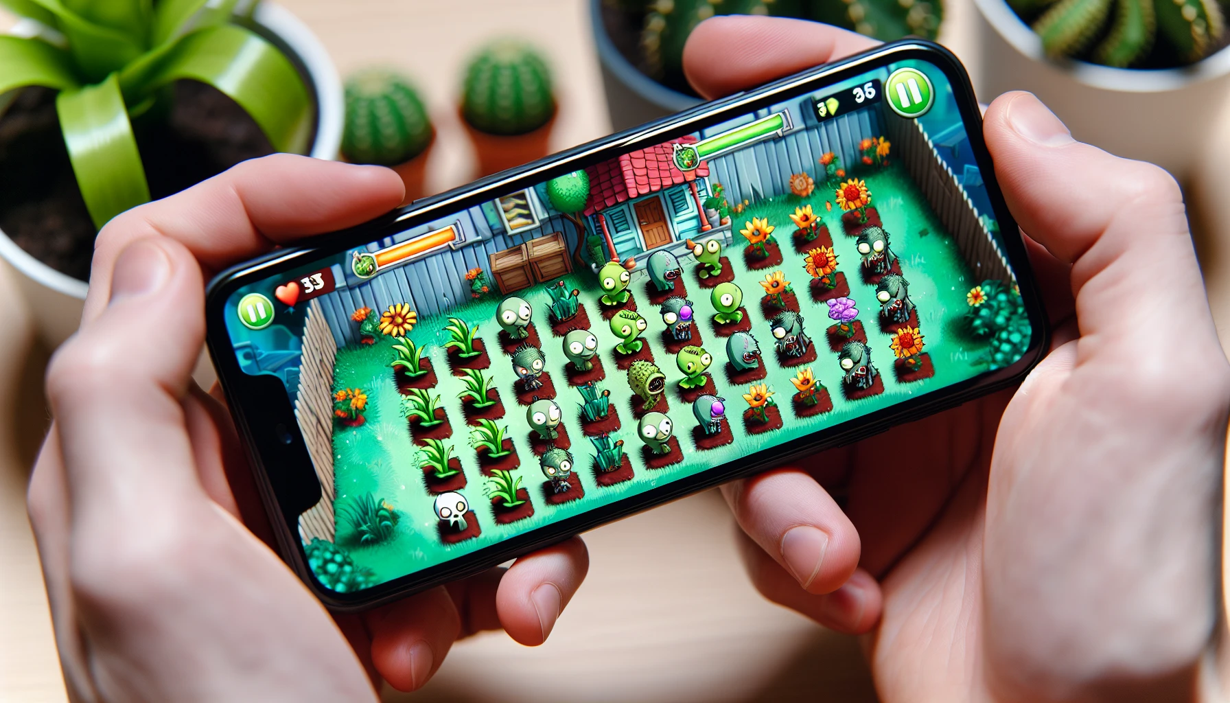 Hình ảnh Plants vs. Zombies trên iOS