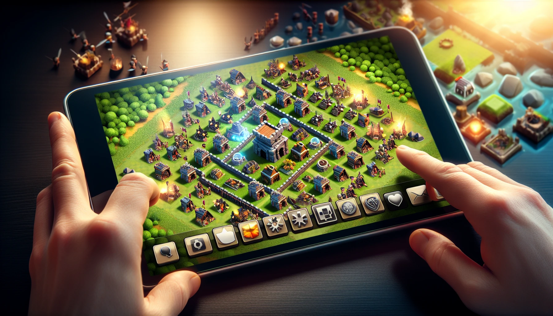 Hình ảnh trò chơi Clash of Clans trên iOS