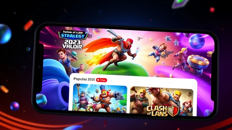 Hình ảnh về các tựa game chiến thuật mobile hàng đầu năm 2023.