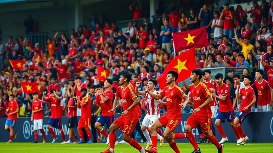 Khung cảnh sôi động của trận đấu AFF Cup tại Việt Nam