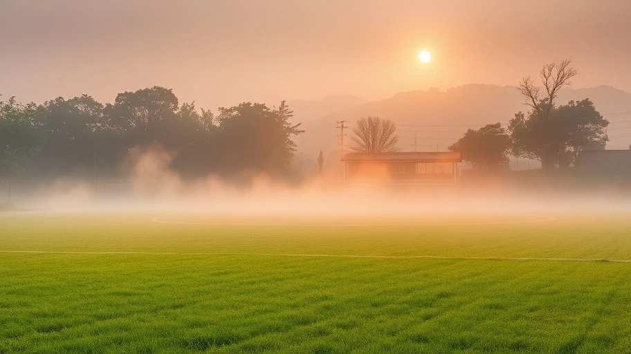 Sân bóng ở vùng quê Việt Nam