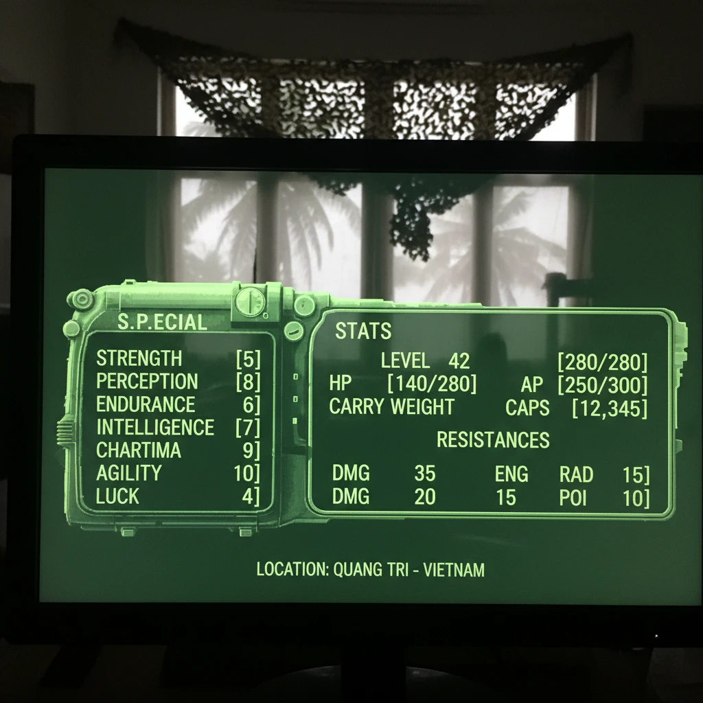 Số liệu cầu thủ trên màn hình FO4