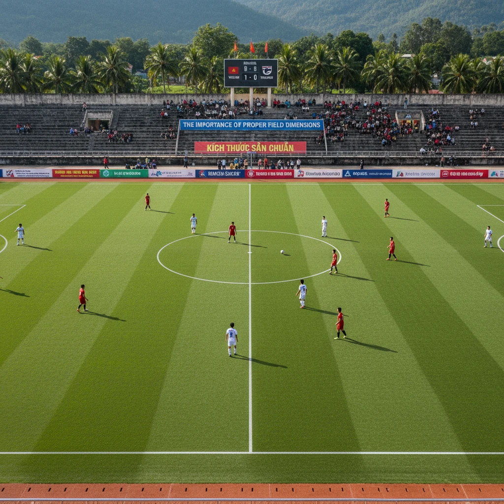 Tầm quan trọng của kích thước sân trong bóng đá