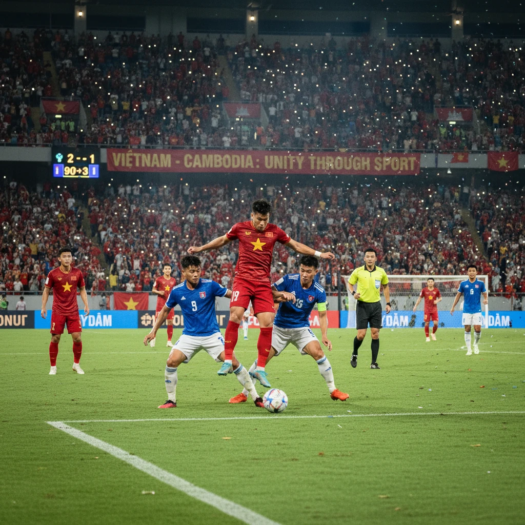 Trận đấu bóng đá Việt Nam Campuchia