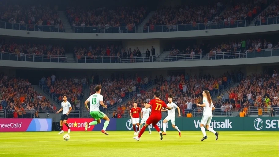 Trận đấu bóng đá với chiến thuật 4-3-3 ở Việt Nam