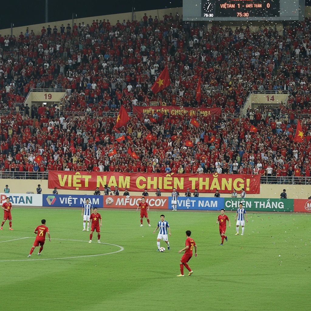 Trận đấu giao hữu tại sân vận động Mỹ Đình